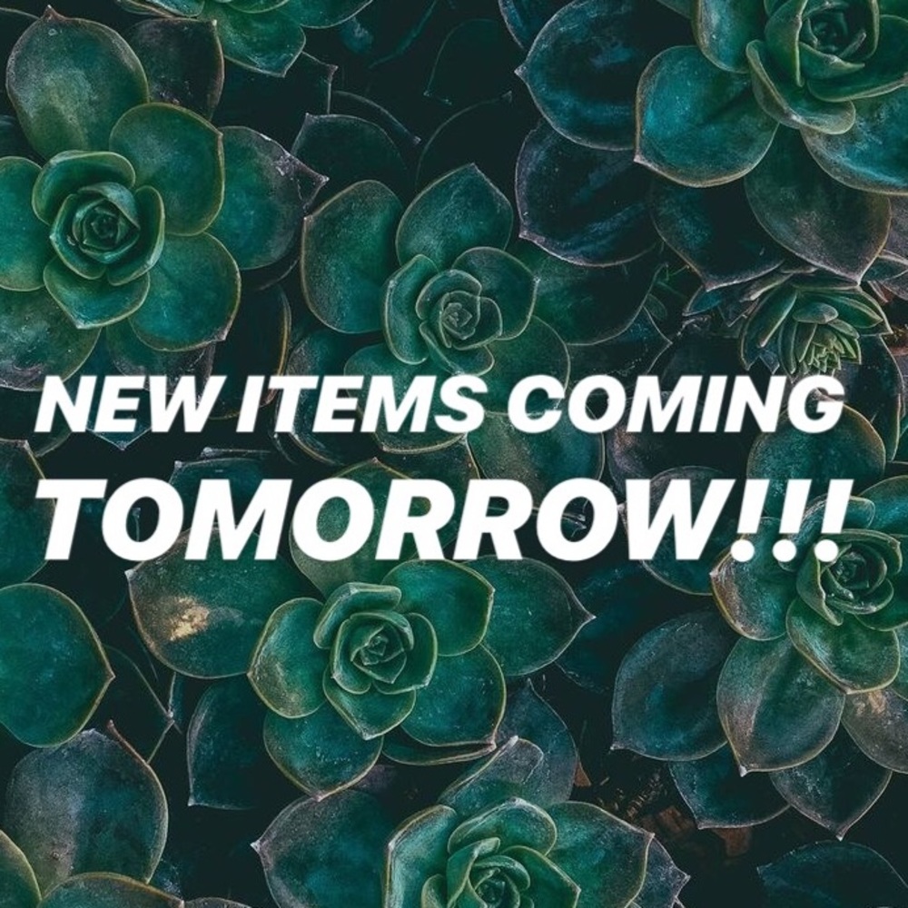 New items being added tomorrow stay tuned!!!